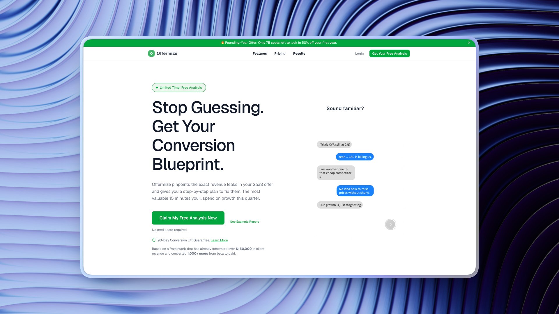 Offermize screenshot