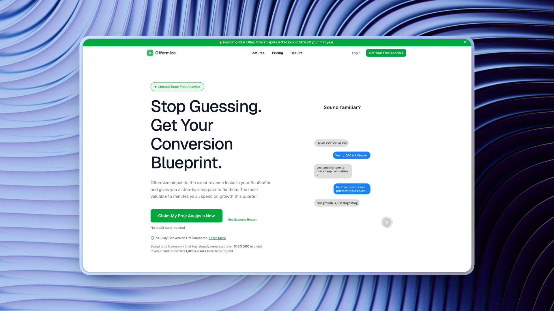 Offermize screenshot